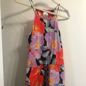 Loft Short Floral Romper